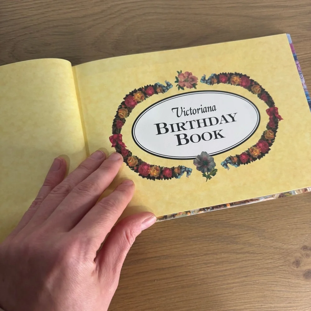 NEW Vintage Victoriana Birthday Book - Montague House Editions